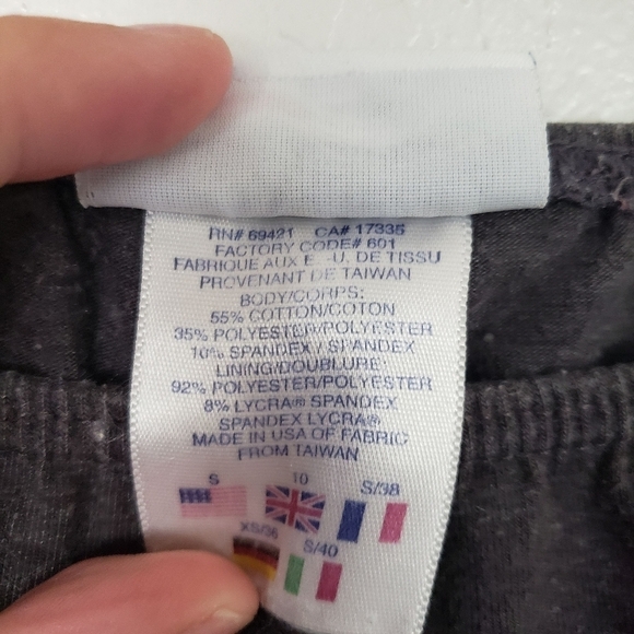 Reebok Small Charcoal Grey Yoga Pants Soft Comfy Lounge Athleisure Active Wear - Picture 3 of 5